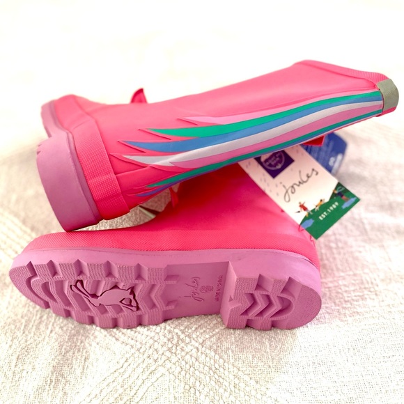 Joules Kids Welly Rain Boots - Only 2 Pairs Remaining in Union Jack! - Picture 7 of 12